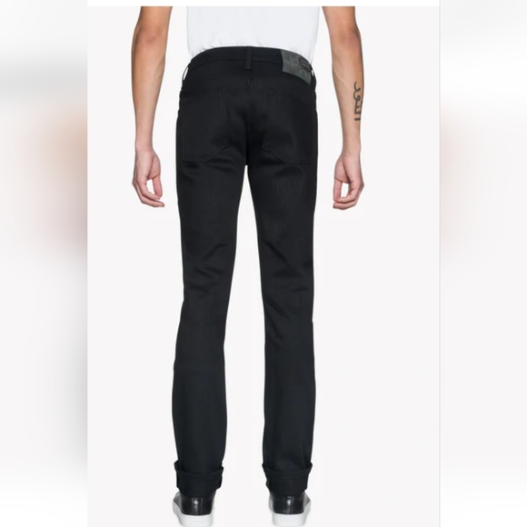 NAKED & FAMOUS DENIM SKINNY GUY BLACK SIZE 28 - Picture 2 of 15